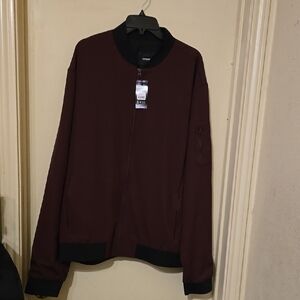 NWT Express Light Weight Burgundy Bomber  Jacket